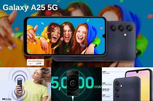 Samsung Galaxy A25 5G, Galaxy A15 5G with a 120Hz, 90Hz refresh rate display, respectively